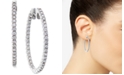 Macy's Diamond Hoop Earrings in 14k White Gold (2 ct. t.w.)
